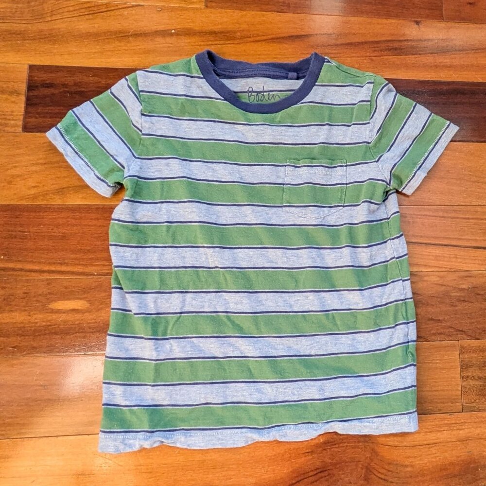 Boden boys stripe t-shirt (5-6)